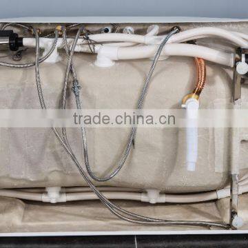 CUPC Freestanding Corner Tub,whirlpool Bubble Massage Tub Shower Combo 110v photo-5