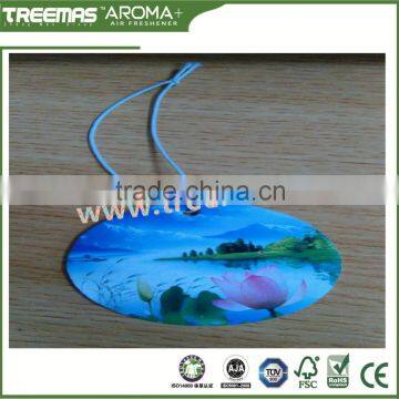 hot sales pure ans fresh good views lotus hanging paper car air freshener                        
                                                                                Supplier's Choice