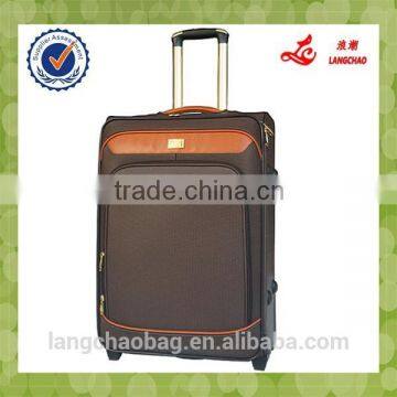 business man style brown check material travel luggage set