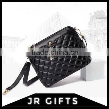 Customized Advanced Black PU Lady Shoulder Bag