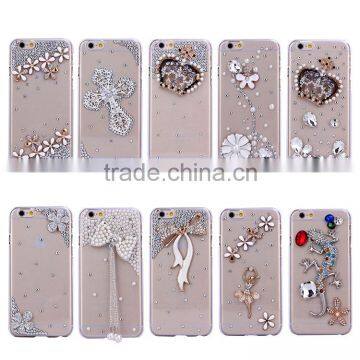 hard plastic diamond cover for iphone 6