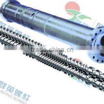 plastic syringe mixing bimetallic parallel twin screw and barrel for extruder machine