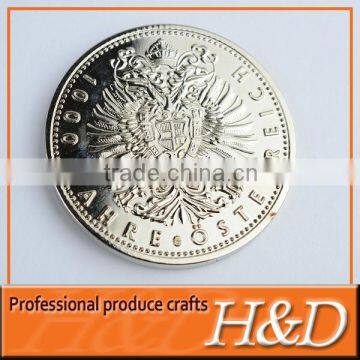 shiny silver plain coin wholesale