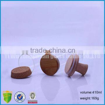 14oz Glass Bottle With Bamboo/cork/wooden Lid photo-5