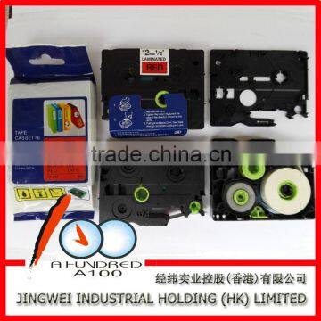 Compatible for Laminated TZ Label Printer Tape 12mm Black on Silver TZ-931 photo-3