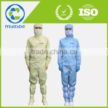 ESD cleanroom conjoined clothes/0.5mm gridding fabric/100 Class cleanroom use