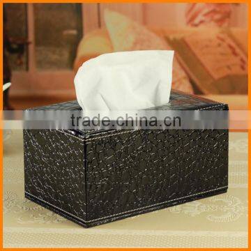 Continental Black Leather Tissue Box Tissue Pumping Creative Paper Tray Pumping Pumping Cassette Household Shipping Wholesale pr photo-5