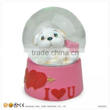 Handmade Resin Dog Water Globes Gifts and Crafts Wedding Favor