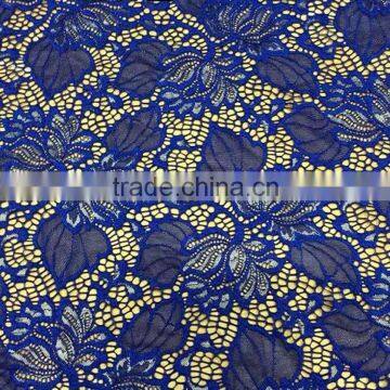 cheap lace with good elasticity double color fabric lace for factory stock