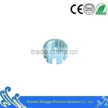 DIN935 Carbon Steel Hexagon Slotted and Castle Nuts With Blue-white Zinc Quality Choice photo-2