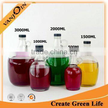 1.5L Glass California Bottle With Black Screw Cap photo-4