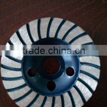 continuous turbo cup grinding wheel for hard and soft building materials