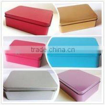 Luan tin can Manufacturer printing rectangle thin cigarette tin box