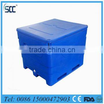 Frozen fish storage box roto fish cooling box fish plastic coolers for fisheries