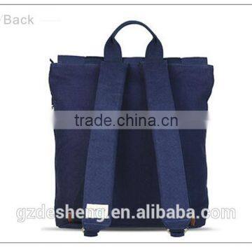 2015 Guangzhou Factory High Quanlity Jeans Backpack With Real Leather photo-4