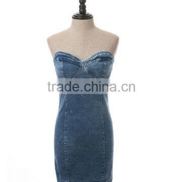 Ladies Latest Smart Casual Denim Dress Designs photo-2