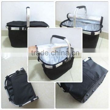 Double Handle Collapsible aluminum shopping basket