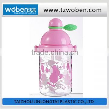 Bpa free tritan straw plastic water bottles with straps