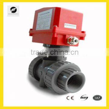 CTF-002 220vAC UPVC motorized ball valve for industrial water treatment