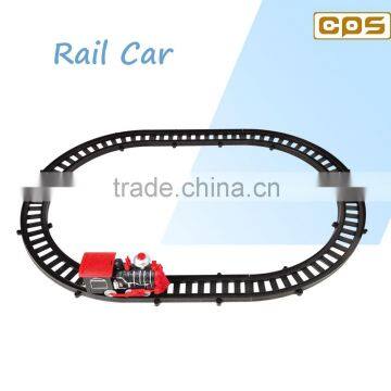 Easy assembly classical rail car for kids