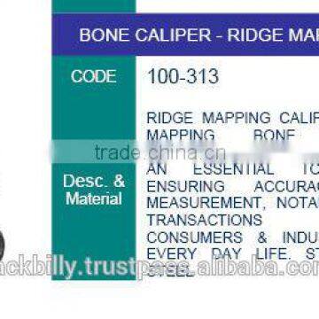 caliper bone , ridge mapping , dental instruments, dental lab instruments