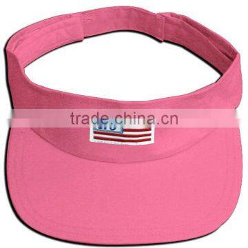 pink sun visor cap