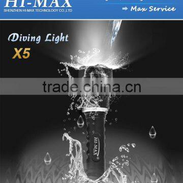 High performance diving beacon light 3XU2 LED 3800lumen diving torch