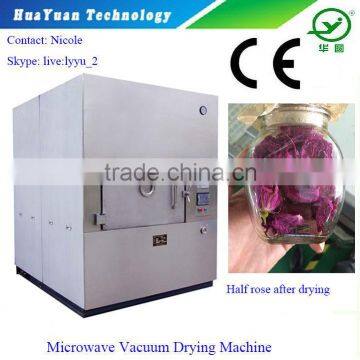 Batch Type Microwave Vacuum Drying Machine / Rose Petal Dryer