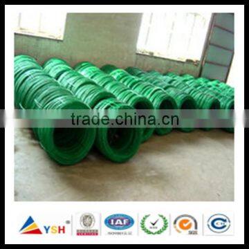 Anping YSH Supply Low Price 50kgs/roll Green PVC Coated Wire For Sale