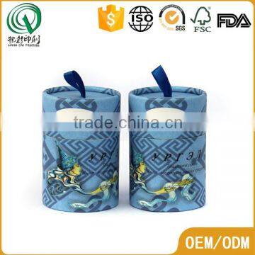 Handmade Round Small Rolled Edge Paper Cardboard Tubes Push up Paper Tubes With Ribbon photo-2