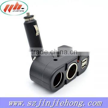 1A out put car splitter, car cigarette lighter 5v 1a usb power adapter with switch