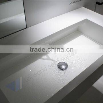 Solid Surface Simple Wash Basin Franke Sink Kitchen Solid Surface Lowes Bathroom Countertops Solid Surface Sink photo-2
