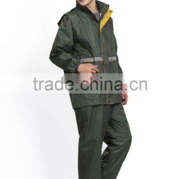 Newest Raincoat Factory High Quality Electrostatic Prevention Raincoat Suit With Pant for Men photo-4