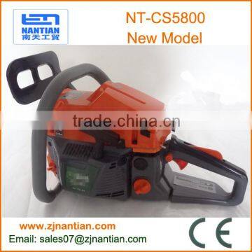 hot sale new model chainsaw 5800 petrol saw tree cutter with CE certification