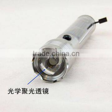 LED Light Solar Power Rechargeable Hybrid Light Solar Hybrid Flashlight photo-3