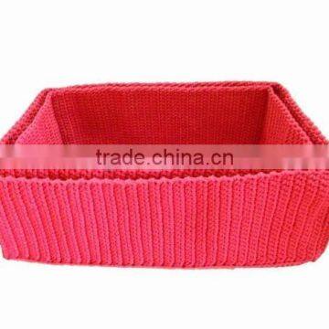 High quality best selling polypropylene Yarn Crochet Basket