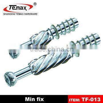 TF-013 Steel Zinc alloy Cabinet Furniture Nuts And Bolts