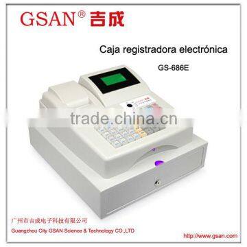 Caja registradora electronica GS-686E Color blanco/negro