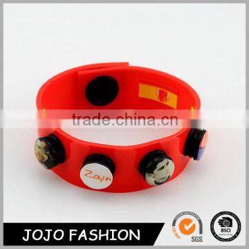 Europe Style Bangle Red Men Silicon Bracelet