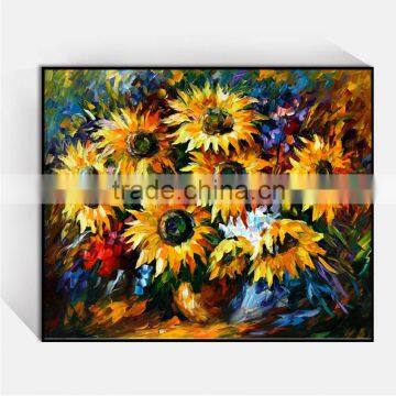 Shu1785 Palette knife thick oil flower canvas painting for living room