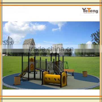 TUV Approved Cartoon Kid outdoor wood and PE board Playground