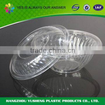 Customized unique shape clear plastic food container