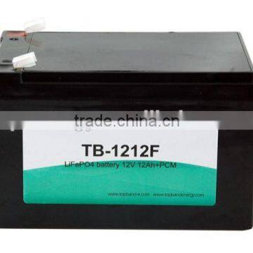 TOPBAND high quality lithium ion battery 12v 12ah