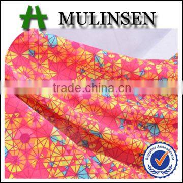 Mulinsen textile geometrical pattern printed 100 polyester fabric manufacturers