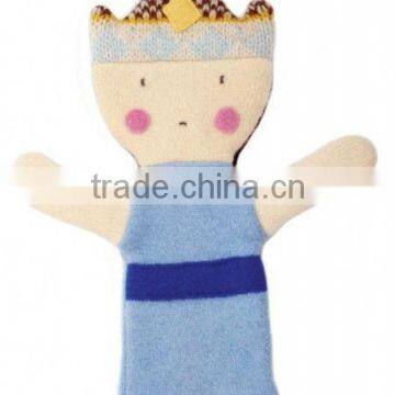 Blue princess plush hand puppet