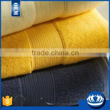 100% cotton solid color jacquard design customized elegant hotel towel