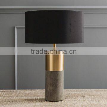 0614-2 Concrete & Brass metal finish Lamp                        
                                                Quality Choice