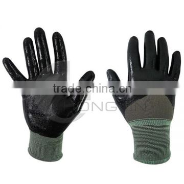 Nitrile Coated, open back, Nylon Glove