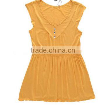 custom fashion short sleeve long dress for whoelsale