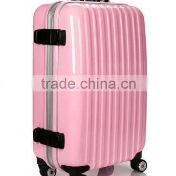 2012 ABS+PC Hard plastic Luggage with aluminium frame on wholesale